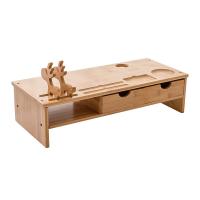 倍方 72747 显示器增高架 双抽屉  (单位：个 )竹木色