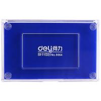 得力（deli）9864 快干印台 137*88mm (单位：个) 蓝色