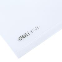 得力（deli）5706 透明文件套 A4 二页 10个/包 (单位：包)