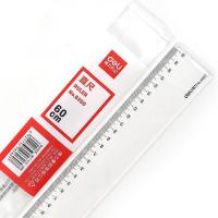 得力（deli）6260 直尺 60cm 1/20/160(单位：把)透明