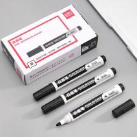 得力（deli）S536 白板笔 书写线幅1-2mm 单头 圆柱笔杆  (单位：支) 黑色