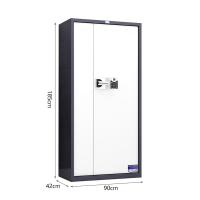 臻远 ZY-SY-253 通门智能指纹密码锁保密柜 90*42*185cm（单位：台）灰白套色