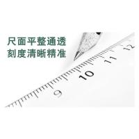 齐心（COMIX） B3250 精准刻度直尺 200mm（单位：个）透明