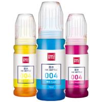 得力（deli）004墨水24000页（单位：套）不带芯片黑青黄品红套装适用EPSONL1118/L1119/L3106/L3108L3109L3115