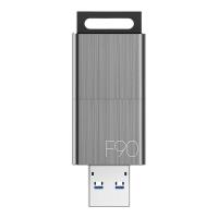忆捷（EAGET）F90 高速金属推拉式U盘 USB3.0 128G （单位：个) 枪色