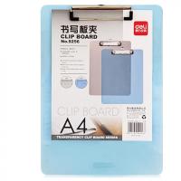 得力（deli） 9256 透明书写板夹 A4(单位：个) 颜色随机