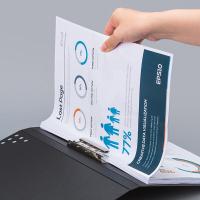 齐心（COMIX） A5715 文件夹RAY单强力夹 A4（单位：个）黑色