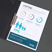 齐心（COMIX） A5715 文件夹RAY单强力夹 A4（单位：个）红色