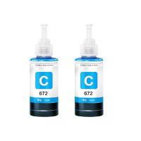 腾立达 L301(T672) 墨水 80ML (单位: 瓶)青色 无芯片 适用机型:爱普生L101/L111/L130/L201