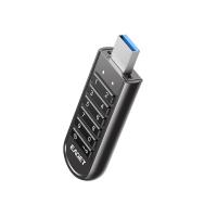 忆捷（EAGET）KU20 按键加密U盘 64G USB3.1Gen1接口SM4加密 180MB/S 85*11*26.5mm （单位：个）锖色
