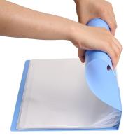 齐心（COMIX）PF20AK A4 20袋 超省钱资料册 蓝色（单位：个） 新老包装随机发货