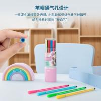 得力（deli） 7060-12 细六角杆水彩笔 12色/筒(单位：筒)