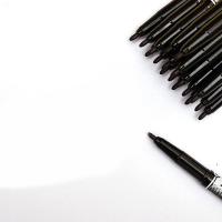 晨光（M&G） XPMV7403 双头黑色记号笔 细头1.5mm 极细头0.5mm  (单位：盒) 黑色