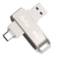 朗科（Netac） US15 双接口U盘 Type-C+USB3.2 128GB(单位：个) 银色