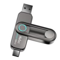 朗科(Netac) US7 固态多功能接口U盘3.2 读速高达550MB/S 512G（单位：个）灰色