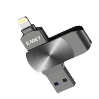 忆捷（EAGET）1T优盘 i66Plus 55×15×8mm（单位：个）锖色
