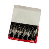 得力（deli）9544 长尾票夹 4# 25mm 12只/盒（单位：盒）黑色
