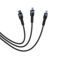 新科（Shinco） GT10S  一拖三快充数据线 1.2M 黑色（单位：条）