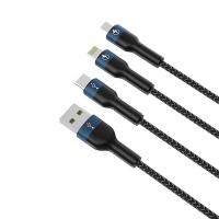 新科（Shinco） GT10S  一拖三快充数据线 1.2M 黑色（单位：条）