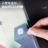 得力（deli）63106 抽杆报告夹  (220*310)mm 5只装 （单位：包） 白色、红色、蓝色、绿色、紫色 颜色随机
