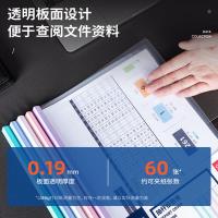 得力（deli）63106 抽杆报告夹  (220*310)mm 5个/包 (单位:包) 白色、红色、蓝色、绿色、紫色 颜色随机