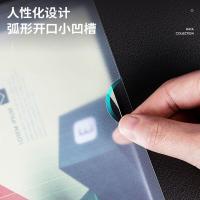 得力（deli）63106 抽杆报告夹  (220*310)mm 5个/包 (单位:包) 白色、红色、蓝色、绿色、紫色 颜色随机