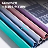 得力（deli）63106 抽杆报告夹  (220*310)mm 5个/包 (单位:包) 白色、红色、蓝色、绿色、紫色 颜色随机
