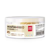 得力（deli）8500 办公组合套装(5#票夹10只 3#回形针100只 乳胶圈12g 工字钉50只）0.18kg（单位：套）混色