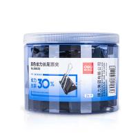 得力（deli）8562S 省力长尾票夹 2# 41mm 24只/筒（单位：筒）黑色