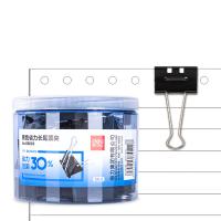 得力（deli）8562S 省力长尾票夹 2# 41mm 24只/筒（单位：筒）黑色