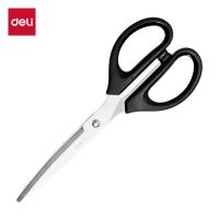 得力（deli）家用剪刀 180mm办公生活家用剪刀 中号剪子手工剪纸刀 办公用品 6009（单位：把）黑色