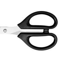 得力（deli）家用剪刀 180mm办公生活家用剪刀 中号剪子手工剪纸刀 办公用品 6009（单位：把）黑色