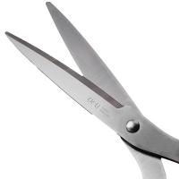 得力（deli）家用剪刀 180mm办公生活家用剪刀 中号剪子手工剪纸刀 办公用品 6009（单位：把）黑色