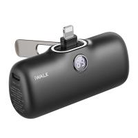爱沃可（iWALK） LPS001L 便携支架胶囊充电宝 5000mAh(单位：个) lightning接口 黑色