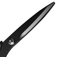 得力（deli）77757 防锈黑刃剪刀 210mm 1把（单位：把）黄