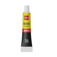 得力（deli）JS140 一次性免钉胶 12ml 3支/盒（单位：盒） 白色