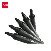 得力（deli）记号笔 油性记号笔物流大头笔 笔长143mm  S550 新老品交替发货 10支/盒（单位：盒）黑色