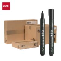 得力（deli）记号笔 油性记号笔物流大头笔 笔长143mm  S550 新老品交替发货 10支/盒（单位：盒）黑色