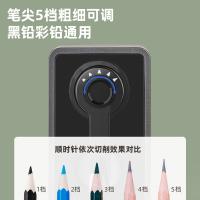 得力（deli） 自动进笔 削笔机 104*61*109mm 黑色（单位：个）