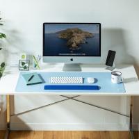 山业 MPD-C6BL 鼠标垫 297x210mm PU皮 （单位:张） 天蓝色