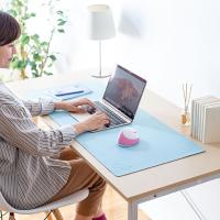 山业 MPD-C6BL 鼠标垫 297x210mm PU皮 （单位:张） 天蓝色