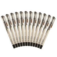 晨光（M&G） AGP11503拔盖中性签字笔品尚0.5mm 12支装（单位：盒）黑色