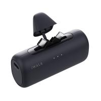 爱沃可（iWALK） LPS002 可切换头胶囊充电宝 5000毫安 15W双向快充 （单位：个） 黑色