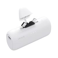 爱沃可（iWALK） LPS002 可切换头胶囊充电宝 5000毫安 15W双向快充 （单位：个） 白色