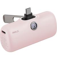 爱沃可（iWALK） LPS001C 便携支架版胶囊充电宝 20W快充 5000mAh type-c接口 （单位：个） 粉色