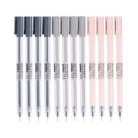 晨光（M&G） AGPA1704优品拔盖签字笔0.35mm 6支装（单位：盒）笔芯黑色 笔杆颜色随机发货
