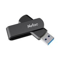 朗科（Netac）G726 U盘USB3.2 旋转金属 64GB（单位：个）黑色