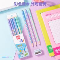 得力（deli） S959-HB HB铅笔 12支/盒 混色 (单位:盒)