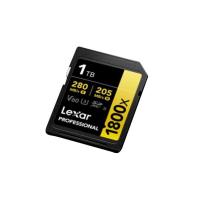 雷克沙（Lexar）LSD1800001T-BNNNG 存储卡 1TB SD存储卡 C10 U3 V60 数码相机高速内存卡 读280MB/s 写205MB/s 4K畅拍（1800x） (单位：个) 黑蓝配色