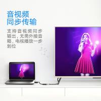 绿联（UGREEN） 40362 DP转HDMI转换器线 25cm 1080P（单位：个）黑色